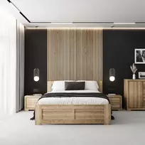 Ąžuolinė Lova LK212 / LK212 BOX