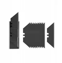 Keičiami trapecijos formos ašmenys 19 mm peiliui Juodas DIY-KN1902BB/10B