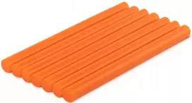 Karštų klijų pistoleto kasetės ORANŽINĖS 7 vnt. - 7 x 100 mm „DIY-GS0710OR/7“