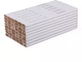 Statybinis pieštukas HB 180 mm AŠTUONKAMPIS 48 vnt. BALTA „DIY-PCWL2OC18WH/48D“