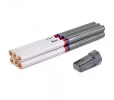 Statybiniai pieštukai su drožtuku 180 mm HEX 6 vnt. DIY-PCWL1HX18/S6B