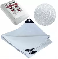 Brezentas 100 g AUDINYS Stora folija 3x5 BALTA Atsparus vandeniui UV+++