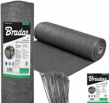 Pavėsio ir dengimo tinklas 90%, 1,2 x 50 m, 135 g PILKA
