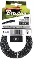 Krūmapjovės valas TWIST 3.0x15 BRADAS ZTS3015K