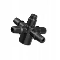 Kryžminė jungtis emiteriams ir lašintuvams 4 mm DSK-5135L4
