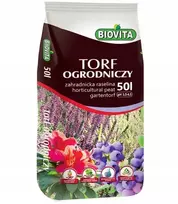 Rūgštinės durpės sodininkystėje Biovita, 50 l, pH 3,5–4,5 Biovita