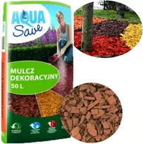 AQUA SAVE DEKORATYVINIS MULČIAS 50L RUDAS Medžio drožlės