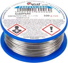 9678# Alavas 2,50/100g/litavimo lydmetalis lc60-fsw26 cilindras