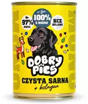 DBP DOBRY šunims Mono Gryna stirna + kolagenas – šlapias pašaras šuniui – 400g