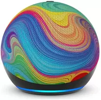 Ausinės Amazon Echo Dot 5th Generation Kids Rainbow Swirl Design, B0FD46F2YK