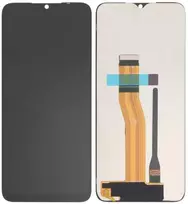 Ekranas Honor 70 Lite/X8 5G/X6 4G/X5 4G su lietimui jautriu stikliuku juodas
