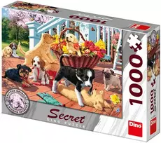 Dėlionė Dino Secret Puzzle 1000 vnt šuniukai