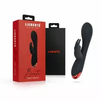 Pink Lieberte Beate Dual Action Silicone Intimate Device, Rožinė, USB Rechargeable
