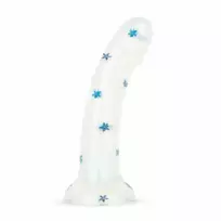 Blue Blossom Bliss Intimate Machine Mėlyna Glitter 19cm by Dildo Collection