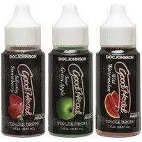 Doc Johnson GoodHead Tingle Drops Set Multi-Flavor Oral Care 3x30ml