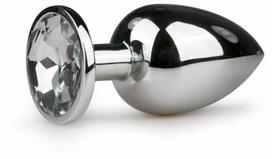 Rimba Aliuminio Intimate Plug with Large Crystal - Medium Size