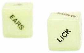 Loving Joy Glow-in-the-Dark Intimate Dice Game - Multi-Action Set