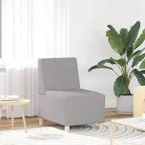 Fotelis Modulinė sofa be porankių, debesų pilka, 55 cm, audinys