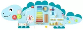 Promotion 11-in-1 dinozaurų veiklų sieninis žaidimų rinkinys, mėlynas