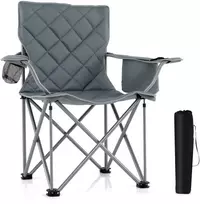 Koduva Didelis sulankstomas stovyklavimo kėdė pilka