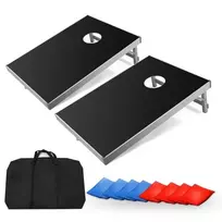 Koduva Sulankstomas Cornhole žaidimas juodas spalvos