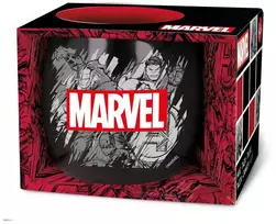 Stor „Marvel Pattern“ – gaublio puodelis dovanų dėžutėje (380 ml)