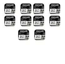 Maxell sidabro oksido baterijos 317 SR516SW 1.55V, 10vnt.