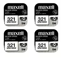 Maxell sidabro oksido baterijos 321 SR616SW 1.55V, 4vnt.