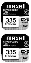 Maxell sidabro oksido baterijos 335 SR512SW 1.55V, 2vnt.