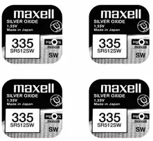 Maxell sidabro oksido baterijos 335 SR512SW 1.55V, 4vnt.