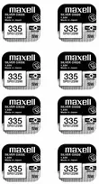 Maxell sidabro oksido baterijos 335 SR512SW 1.55V, 8vnt.