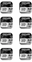 Maxell sidabro oksido baterijos 329 SR731SW 1.55V, 8vnt.