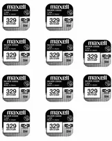 Maxell sidabro oksido baterijos 329 SR731SW 1.55V, 10vnt.