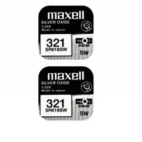 Maxell sidabro oksido baterijos 321 SR616SW 1.55V, 2vnt.