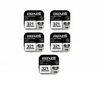 Maxell sidabro oksido baterijos 321 SR616SW 1.55V, 5vnt.