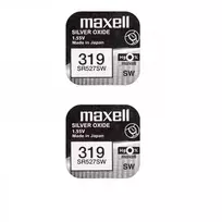 Maxell sidabro oksido baterijos 319 SR527SW 1.55V, 2vnt.