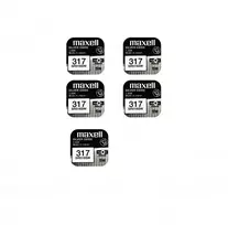 Maxell sidabro oksido baterijos 317 SR516SW 1.55V, 5vnt.