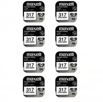 Maxell sidabro oksido baterijos 317 SR516SW 1.55V, 8vnt.