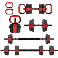 SPORTNOW 4-in-1 hantelių rinkinys reguliuojamas 15 KG jėgos treniruotėms namuose