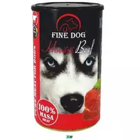 Fine Dog 100% Beef konservuotas pašaras suaugusiems šunims, jautiena; 1200g