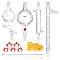 Laboratorinė distiliacijos įranga su 1000 ml kolbomis