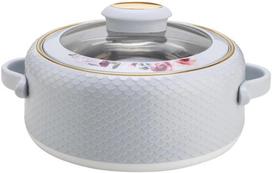 Nayasa casserole with glass lid Coral 2L, white