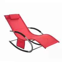 , Supamasis krėslas, Poilsio krėslas, Lauko baldai, raudona, OGS28-R