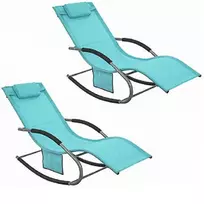 ,2xSwing Chair,Lounge Chair,Lauko baldai,2-vietis,mėlyna,OGS28-HBx2