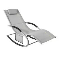 ,Supamasis krėslas, Lauko kėdė, Lauko baldai, pilkos spalvos, Patikrinta 150 kg, OGS28-HG