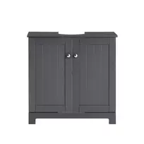 Spintelė po Kriaukle su 2 Durelėmis | MDF, Pilka, 60 cm