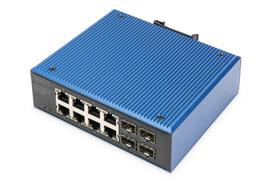 Digitus  Industrial 8+4 port Gigabit Ethernet PoE switch | DN-651153  | 4016032490494