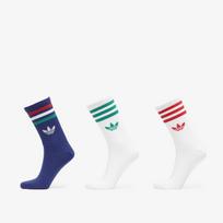 adidas 3-Stripes Crew Socks 3 Pairs Victory Blue/ White/ White - Dydis M (KR5155 Kojinės)