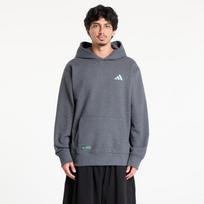 adidas Mercedes - Dydis AMG Petronas Formula One Team Premium Sweat Hood Dark Grey Heather - Dydis M (JX8778 Džemperiai)