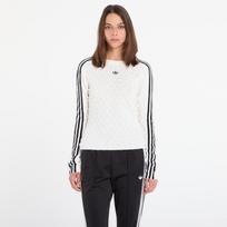 adidas Slim Solid Spike Knit Sweatshirt White - Dydis XS (KS6461 Marškinėliai)